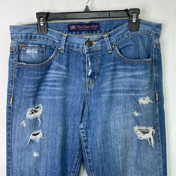 🍑 divine rights of denim, distressed jeans: - Picture 2 of 4